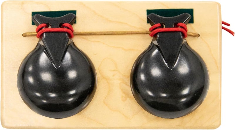 Basic Beat BB2P Mounted Table Castanets - 5.5" Authentic Sound with Hardwood Base for Dual-Handed Play - Image 2
